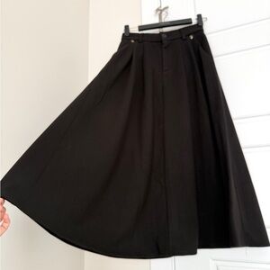 brand new Black A-Line Midi Skirt